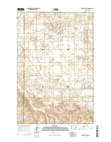 Harriet Lake SE 2014 topographic map thumbnail