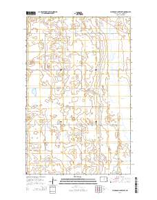 Hurricane Lake West 2014 topographic map thumbnail