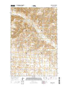 Halliday NE 2014 topographic map thumbnail
