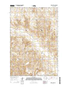 Kiefer Buttes 2014 topographic map thumbnail
