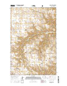 Grassy Butte 2014 topographic map thumbnail