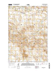 Mott South 2014 topographic map thumbnail