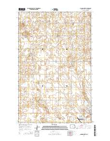 Langdon West 2014 topographic map thumbnail