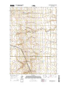 Kulm-Edgeley Dam 2014 topographic map thumbnail