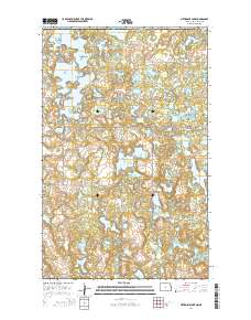 Metigoshe Lake 2014 topographic map thumbnail