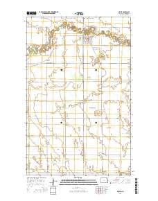 Neche 2014 topographic map thumbnail