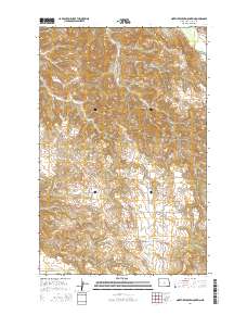 North Killdeer Mountain 2014 topographic map thumbnail