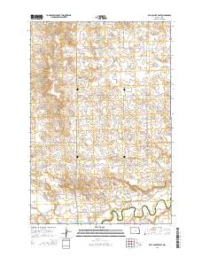 Bell Coulee East 2014 topographic map thumbnail