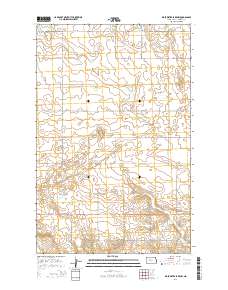 Blackwater Lake NW 2014 topographic map thumbnail