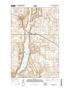 Arrowwood Lake 2014 topographic map thumbnail