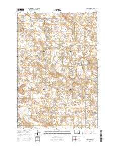 Barths Butte 2014 topographic map thumbnail