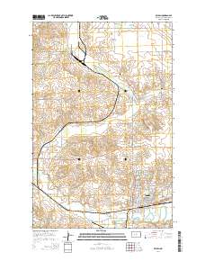 Beulah 2014 topographic map thumbnail