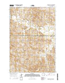 Bowman-Haley Dam 2014 topographic map thumbnail
