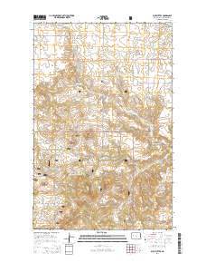 Blue Buttes 2014 topographic map thumbnail