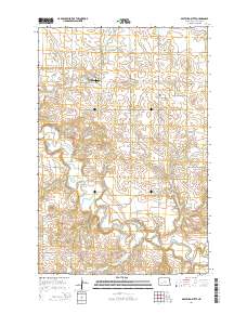 Bratburg Butte 2014 topographic map thumbnail