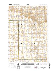 Crown Butte Creek NW 2014 topographic map thumbnail