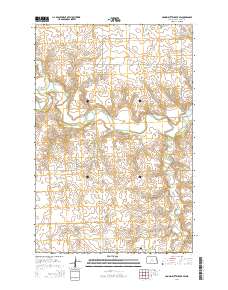 Crown Butte Creek SW 2014 topographic map thumbnail