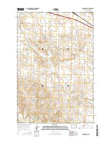 Richardton SE 2014 topographic map thumbnail