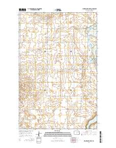 Minnewaukan West 2014 topographic map thumbnail