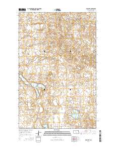 Rush Lake 2014 topographic map thumbnail