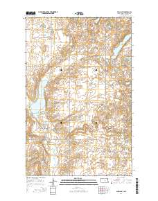 Shell Lake 2014 topographic map thumbnail