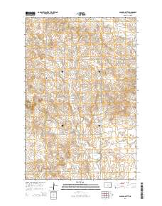 Solberg Butte 2014 topographic map thumbnail
