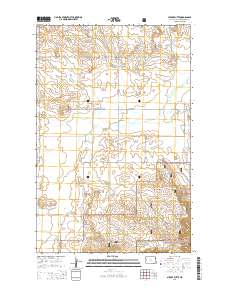 Stocke Butte 2014 topographic map thumbnail
