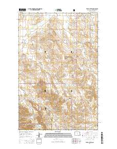 Tepee Buttes 2014 topographic map thumbnail