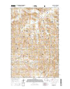 West of Flat Rock Butte 2014 topographic map thumbnail