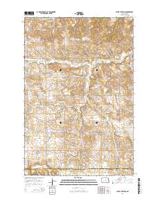 White Butte NW 2014 topographic map thumbnail