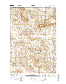 White Butte West 2014 topographic map thumbnail
