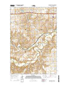 Crown Butte Lake 2014 topographic map thumbnail