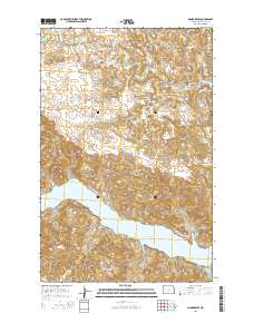 Mandaree SE 2014 topographic map thumbnail