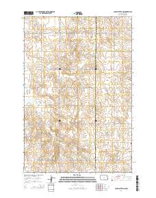Schell Buttes NW 2014 topographic map thumbnail
