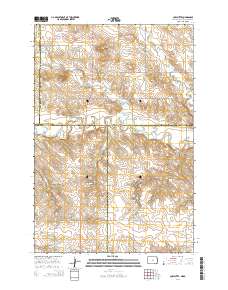 Cow Butte 2014 topographic map thumbnail