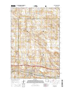 Belfield 2014 topographic map thumbnail
