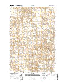 Cannon Ball SW 2014 topographic map thumbnail