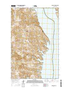 Saddle Butte 2014 topographic map thumbnail