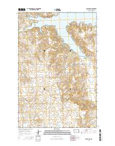 Beulah NW 2014 topographic map thumbnail