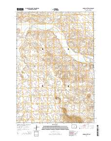 Barren Butte 2014 topographic map thumbnail