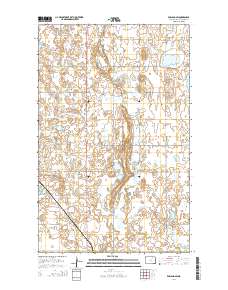 Egeland SW 2014 topographic map thumbnail