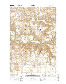 Crown Butte Creek SE 2014 topographic map thumbnail