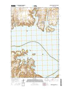 Garrison Dam North 2014 topographic map thumbnail