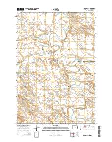 Doaks Butte 2014 topographic map thumbnail