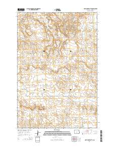Half Timber Butte 2014 topographic map thumbnail