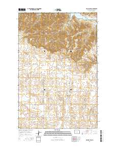 Halliday NW 2014 topographic map thumbnail