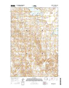 Harriet Lake 2014 topographic map thumbnail