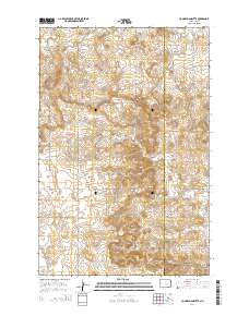 Hungry Man Butte 2014 topographic map thumbnail
