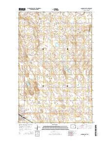 Langdon East 2014 topographic map thumbnail