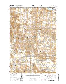 Hettinger South 2014 topographic map thumbnail